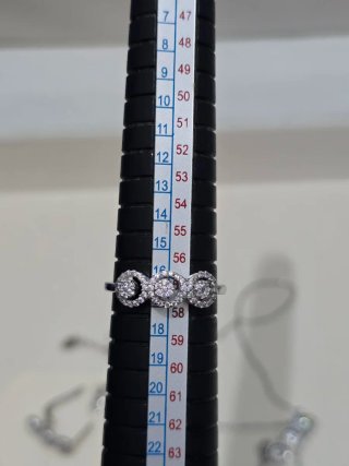 Conjunto Plata 925 Colgante, Pendientes y Anillo