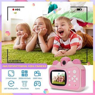 Cámara Fotos Infantil Instantánea Rosa