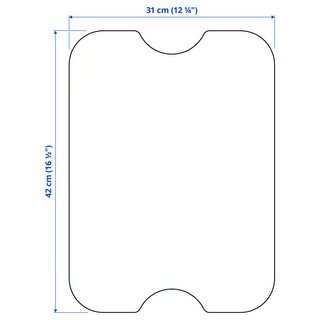 Carrito Auxiliar Ruedas IKEA RÅSKOG + Tabla Bambú