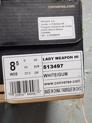 Converse Lady Weapon Hi Botas Mujer