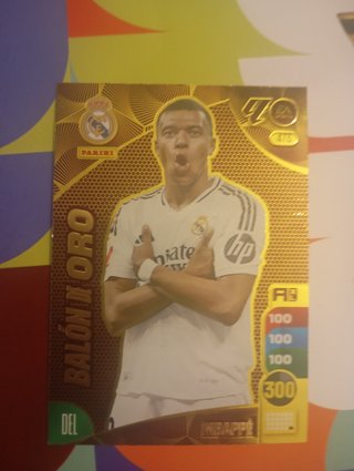 Cromo Balón de Oro Adrenalyn Mbappe 24/25
