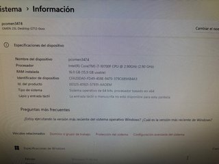 Ordenador Gaming Omen RTX