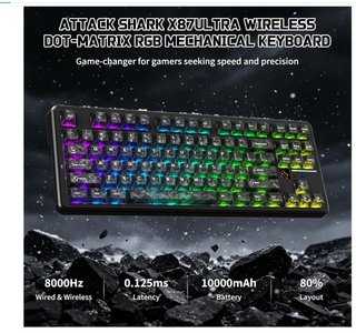 Teclado Mecánico ATTACK SHARK X87 Wireless