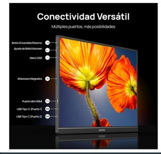 Monitor Portátil ARZOPA 16 2.5K USB-C HDMI