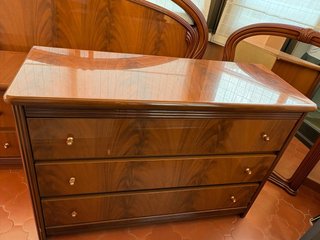 Juego Cabecero y Espejo Madera