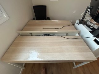 Escritorio IKEA ALEX 132x58 efecto roble blanco