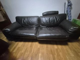 Sofá Piel Roche Bobois Marrón
