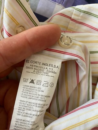 Lote 2 Camisas Hombre Rayas y Cuadros