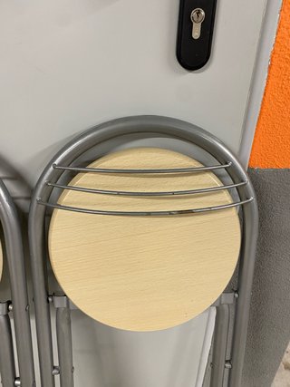 2 Banquetas Cocina Metálicas y Madera
