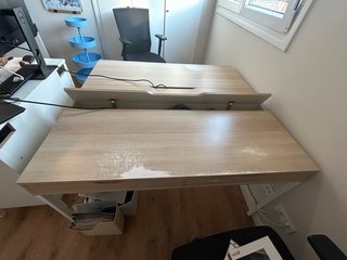 Escritorio IKEA ALEX 132x58 efecto roble blanco