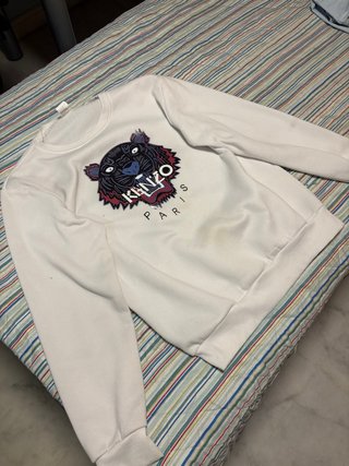 Sudadera Kenzo Tiger Paris Blanca