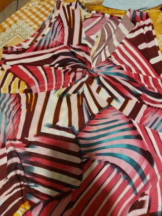 Abito estivo fantasia multicolor taglia unica