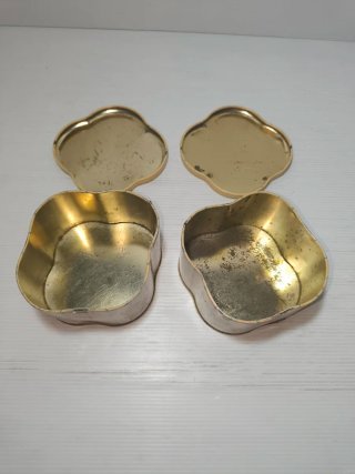 2 scatole piccole in latta Bonnie Bonnets anni 70