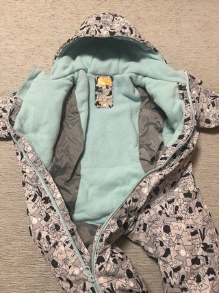 Mono de nieve infantil estampado, 18 meses, 76-81
