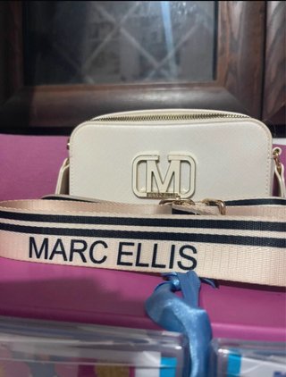 Borsa Marc Ellis bianca con tracolla