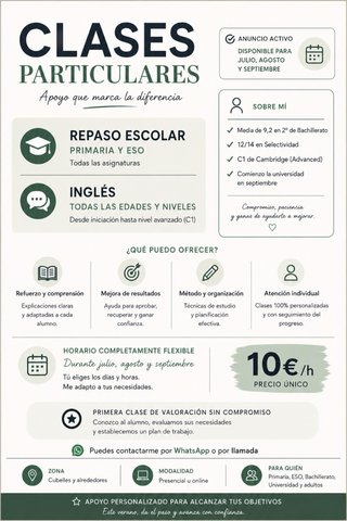 Clases particulares en Cubelles