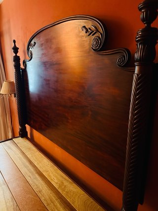 Cama Matrimonio Colonial Madera Maciza