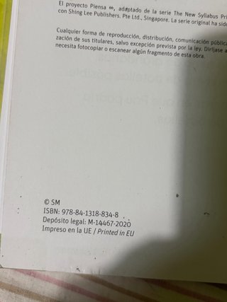 Matemáticas Piensa ∞ : metodología Singapur