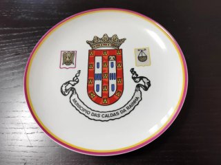Prato Decorativo com Brasão Caldas da Rainha