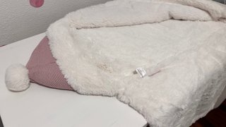 Saco capazo Mayoral rosa con borreguito