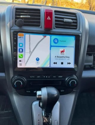 Pantalla Android Auto CarPlay coche con cámara
