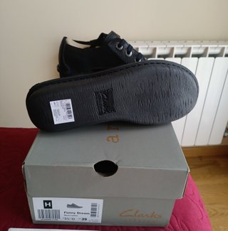 Zapatillas Clarks Piel Negras Talla 39