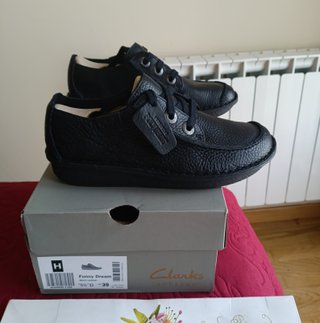 Zapatillas Clarks Piel Negras Talla 39