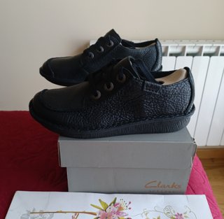 Zapatillas Clarks Piel Negras Talla 39
