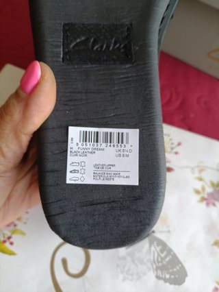Zapatillas Clarks Piel Negras Talla 39