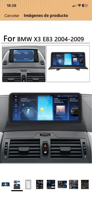 Marco Pantalla BMW X3 E83 2004-2012