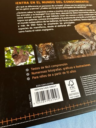 Libro Mamíferos, anatomía, hábitat
