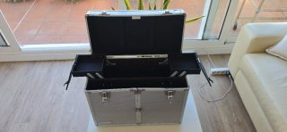 Maletín Profesional Peluquería/Maquillaje Plata