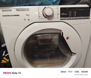 Secadora  Marca Hoover de 9 kg