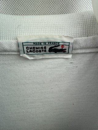 Polo Lacoste Blanco Talla L