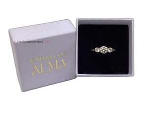 anillo oro 18k con piedra con circonita