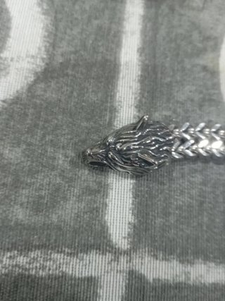 Pulsera Acero Lobo 21 cm