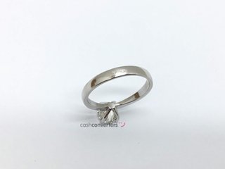 sortija oro 18k con piedra con diamante de laboratorio