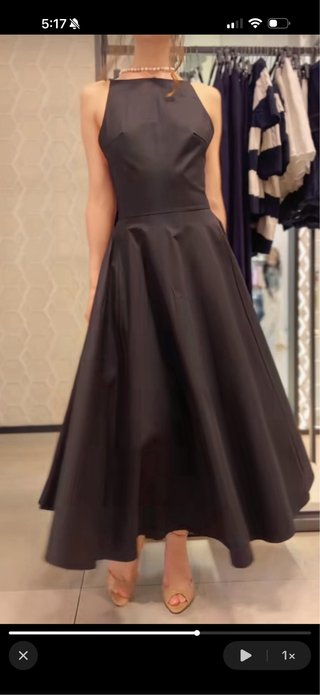 Vestido largo negro