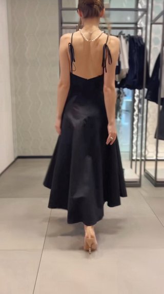 Vestido largo negro