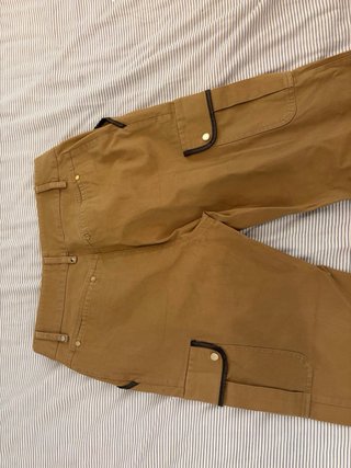 Pantalón Cargo Burberry Mujer Beige
