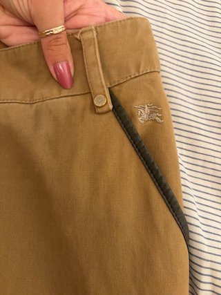 Pantalón Cargo Burberry Mujer Beige
