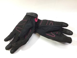 guantes motorista seventy negro rosa