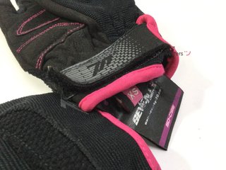 guantes motorista seventy negro rosa