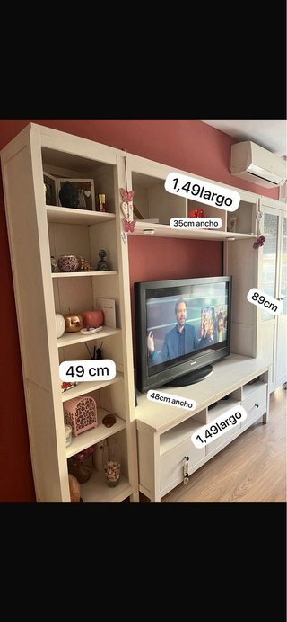 Mueble de salón blanco