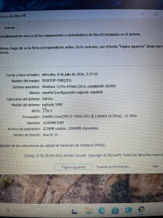 Portátil Dell Latitude 5480 Negro