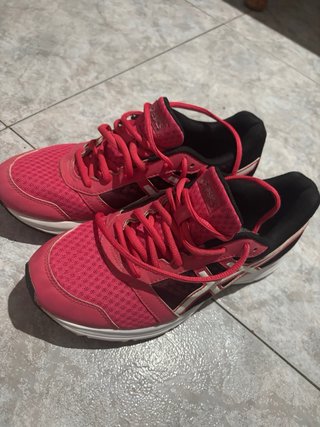 Zapatillas Asics Patriot 11 Rosa y Blanco,talla 39