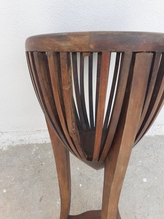 Portamacetas de madera Teka, fibras, elegantes