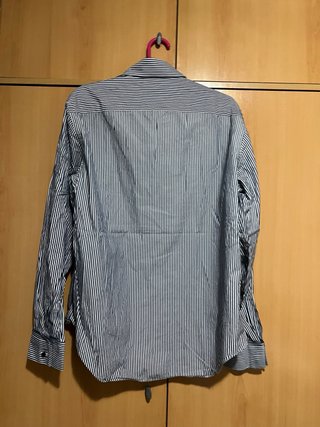 Camisa Massimo Dutti Rayas Azul y Blanco