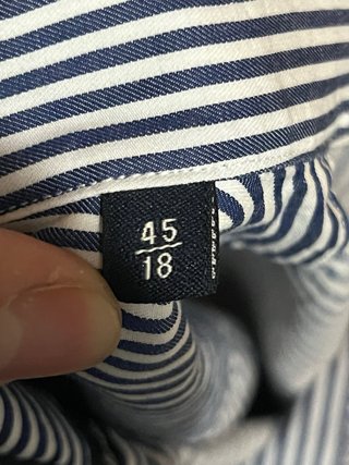 Camisa Massimo Dutti Rayas Azul y Blanco