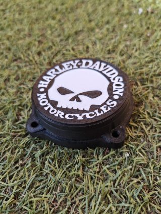 Tapa Carburador Harley Davidson Skull
